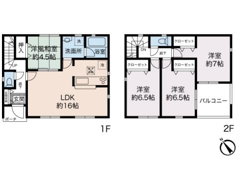 旭区今宿西町新築戸建て　１号棟