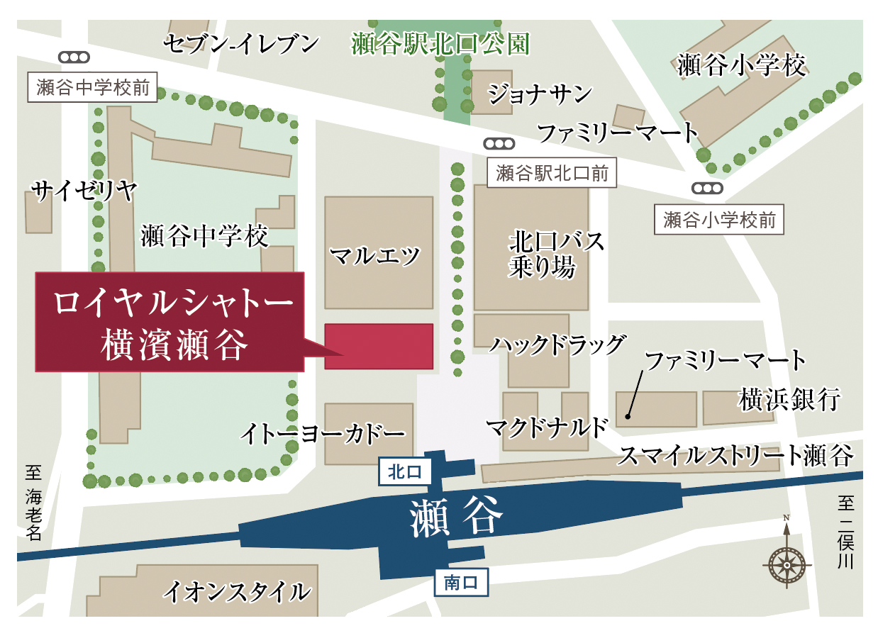 瀬谷駅より平坦徒歩１分の好立地！